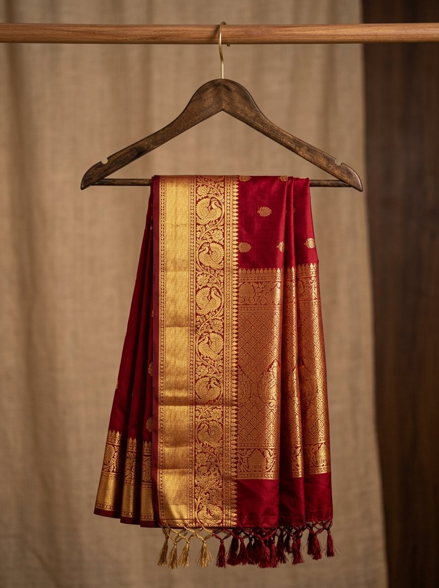 Vasundhara Crimson Kanchipuram